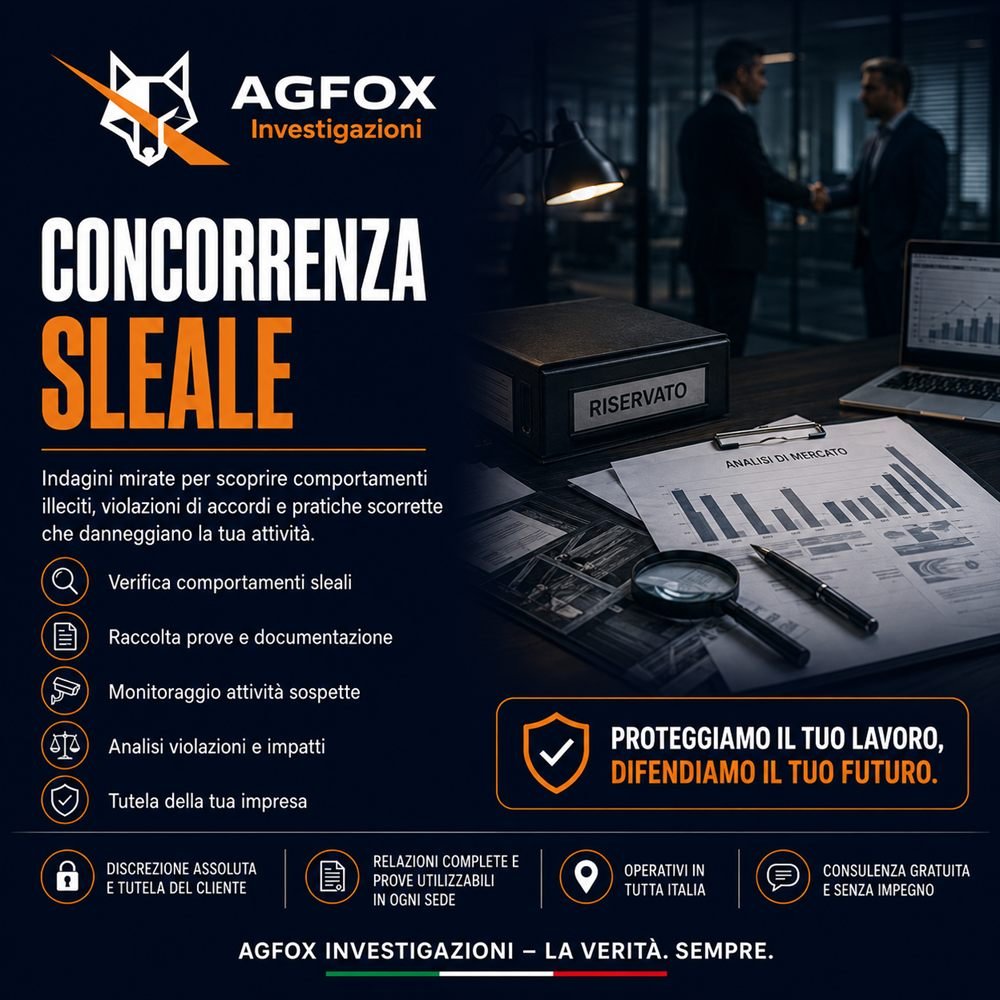 Indagine AGFOX Investigazioni su un caso di concorrenza sleale tra imprese